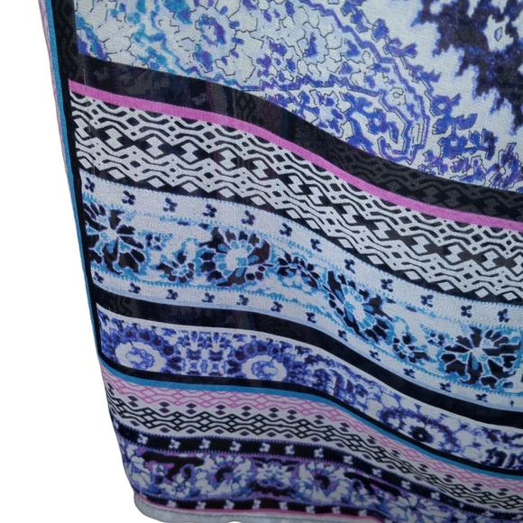 Mini skirt with sheer maxi overlay - Picture 9 of 9